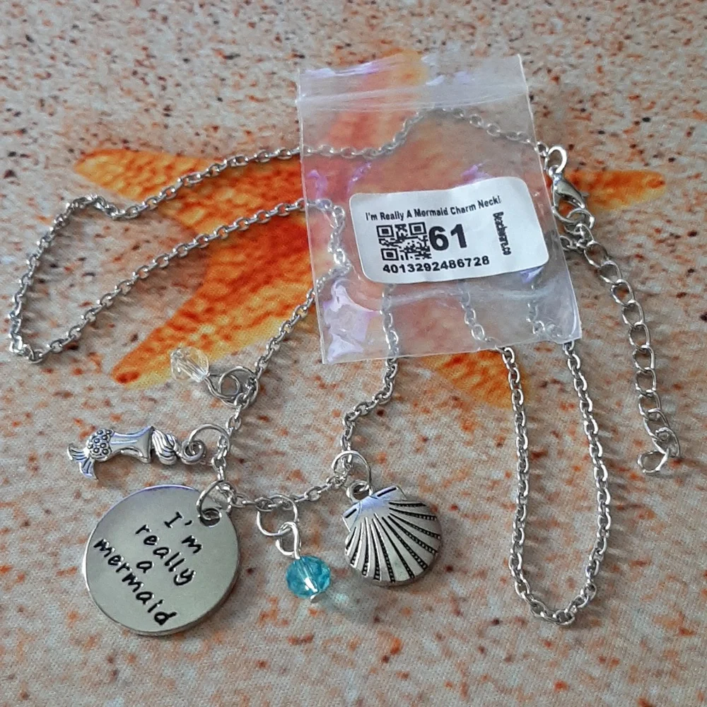 I'm really a mermaid Charm Necklace NWT - Picture 2 of 2